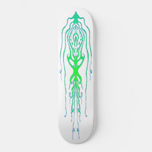 Skate Desenho de Tatuagem Tribal de Lula de Polvo Abstra