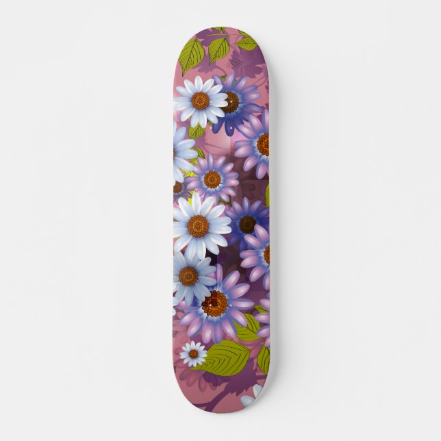 Skate Desenho Floral 1 (Frente)