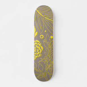 Skate Desenho Floral 18