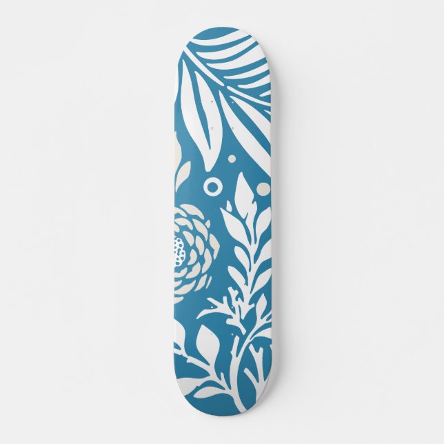 Skate Desenho Floral 20 (Frente)