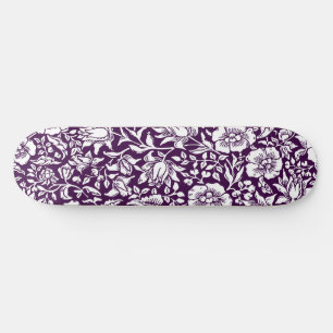 Skate Desenho Floral Vintage de Malva de William Morris