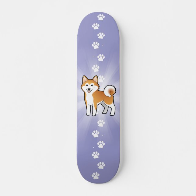 Skate Desenhos animados Akita Inu/Shiba Inu (Frente)