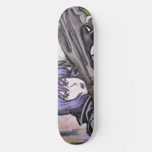 Skate Desenhos animados coloridos da arte da rua