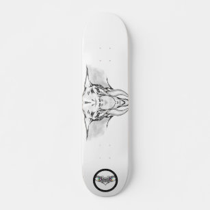 Skate design de maçã com cobra