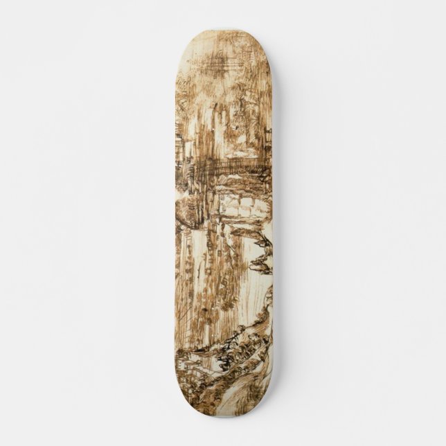 Skate Desenhos por Leonardo da Vinci (Frente)