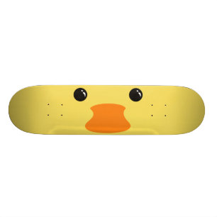 Skate Design animal bonito da cara do pato amarelo