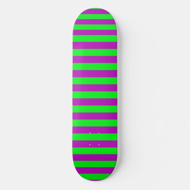 Skate Design das faixas roxas e verdes (Frente)