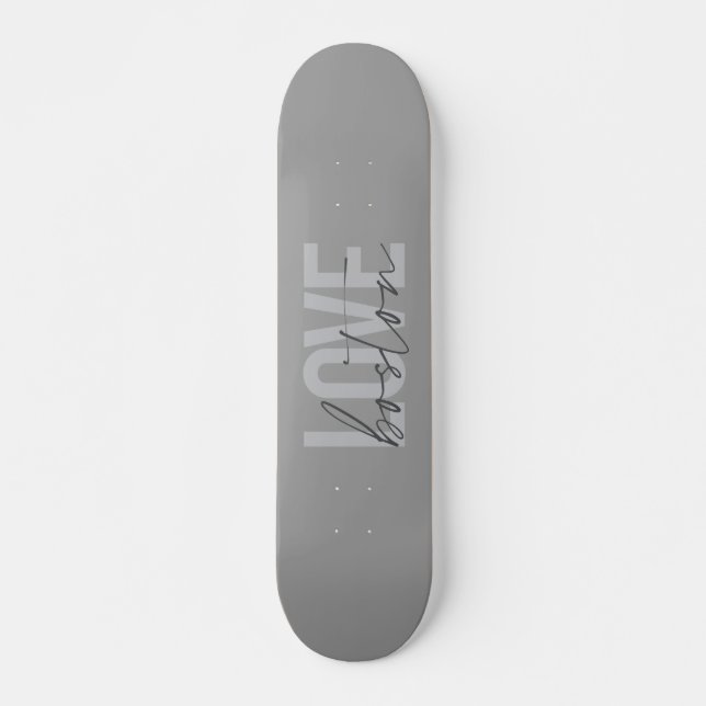 Skate Design de amor simples, legal, moderna e urbana de (Frente)