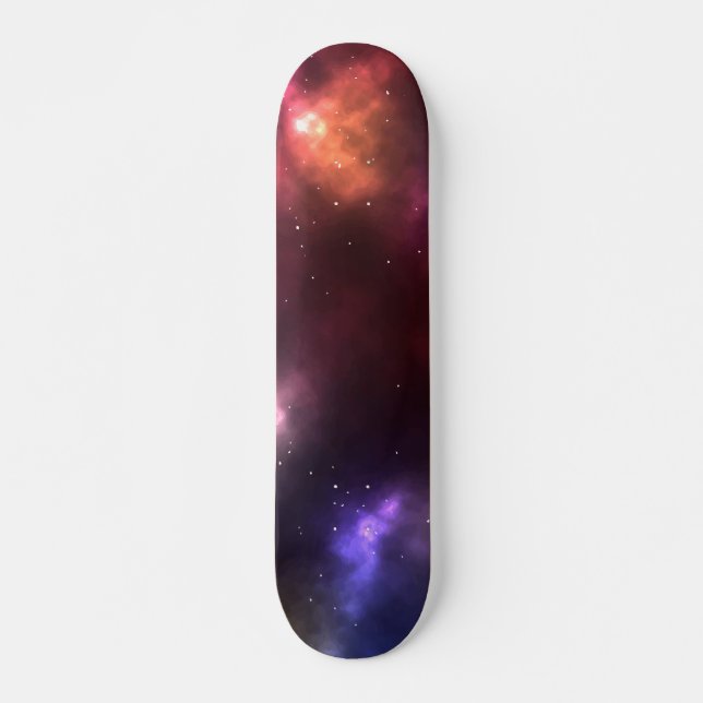 Skate Design de Constelações do Espaço Cósmico Abstrato (Frente)