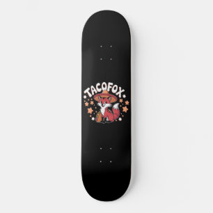 Skate Design de desenho animado de taco-fox