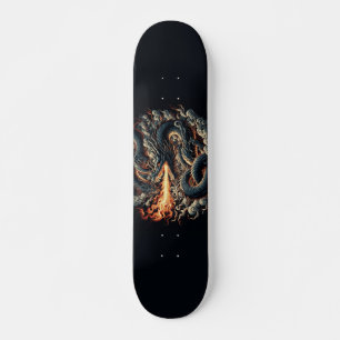 Skate Design de dragão fluido