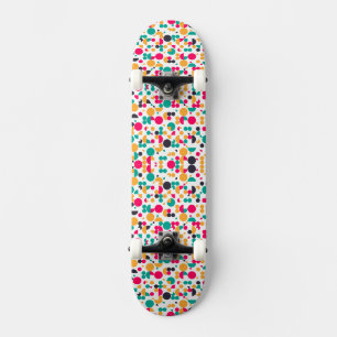 Skate design de estampa geométrica colorida All-Over-Pri