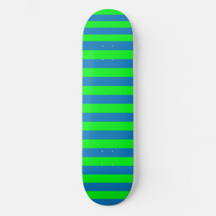 Skate Design de faixas azuis e verdes