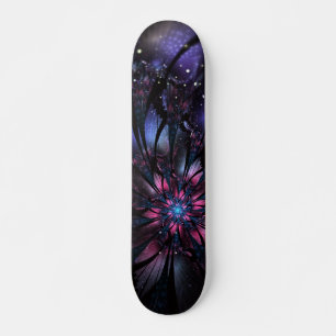 Skate design de flor fractal abstrato.