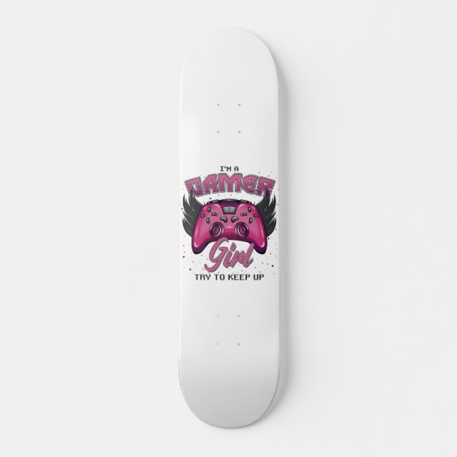 Skate Design de Gamer Girl (Frente)