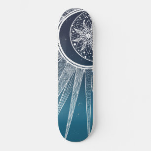 Skate Design de Gradiente Azul Mandala