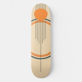 Skate Design de Gráfico Retroativo Minimalista