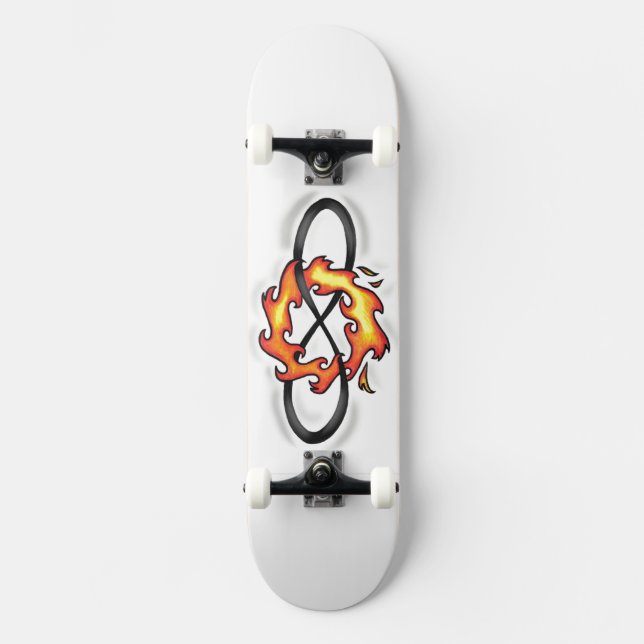 Skate Design de Incêndio Eterno (Frente)