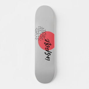 Skate design de inspiração divertida, bonita, moderna