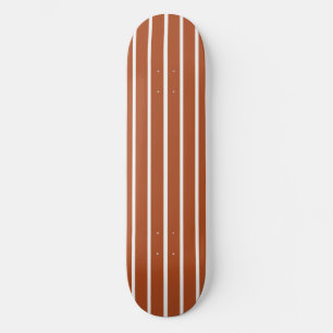 Skate Design de Listras Marrom Chocolate