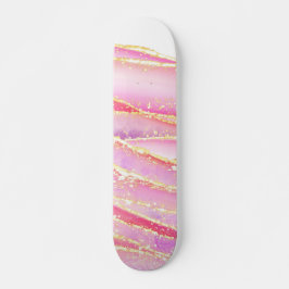 Skate Design de Onda de Agato Elegante Rosa