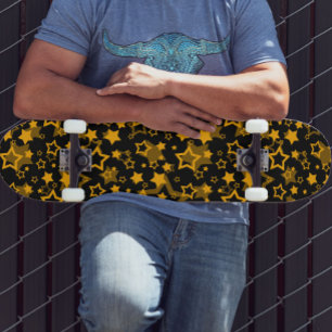 Skate Design de Padrão de Leitura de Estrelas de ouro