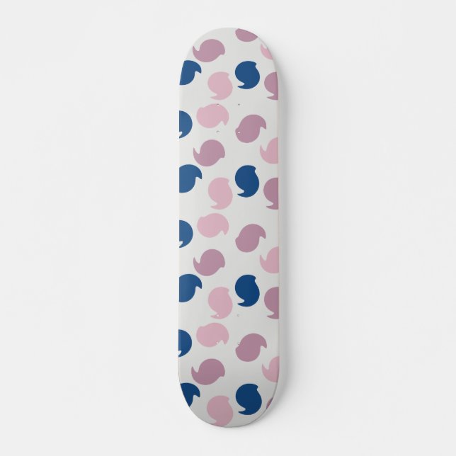 Skate Design de padrão dos círculos enfraquecidos  (Frente)