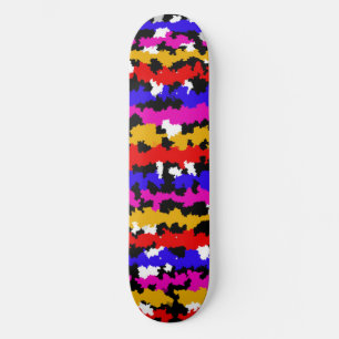 Skate Design de Padrão Fratural Abstrato Urbano Irregula