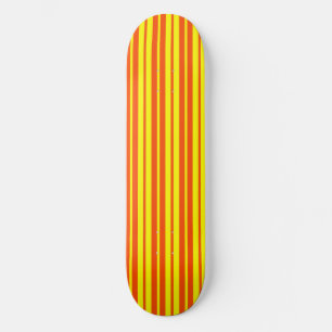 Skate Design de Padrão Na moda de Faixa Amarela Laranja