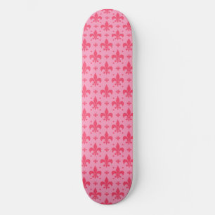 Skate Design de padrão rosa Fleur-de-lis