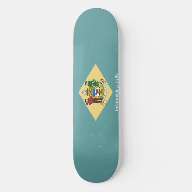 Skate Design de Sinalizador do Estado Delaware (Frente)