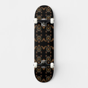 Skate Design de tartaruga vintage colorido