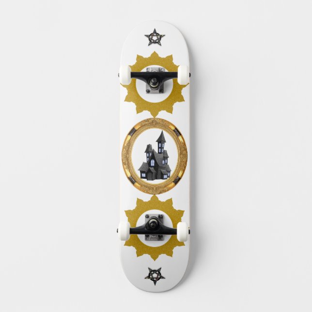 Skate Design de vetor solar de Ouro pesado  (Frente)