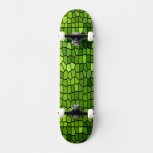 Skate Design de vidro de mancha verde