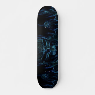 Skate Design do crânio azul