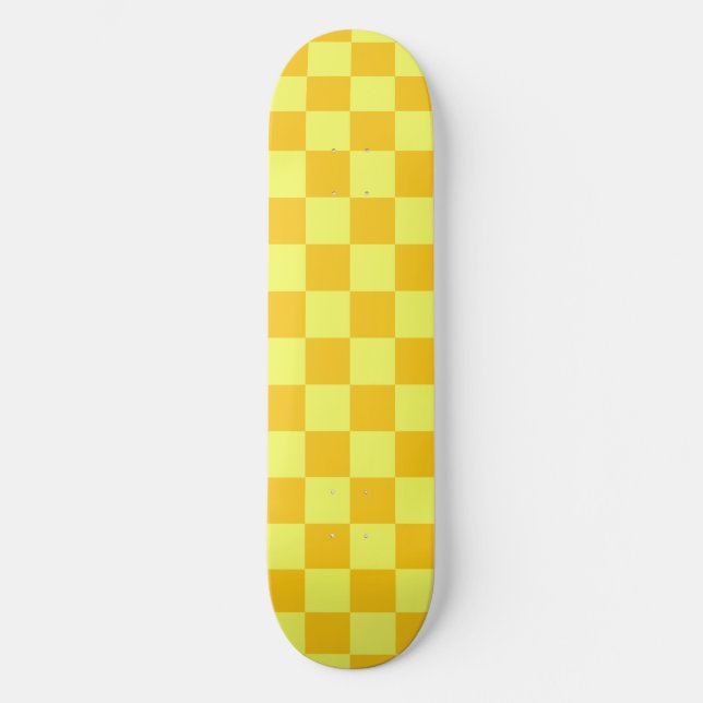 Skate Design do Verificador Amarelo claro e escuro (Frente)