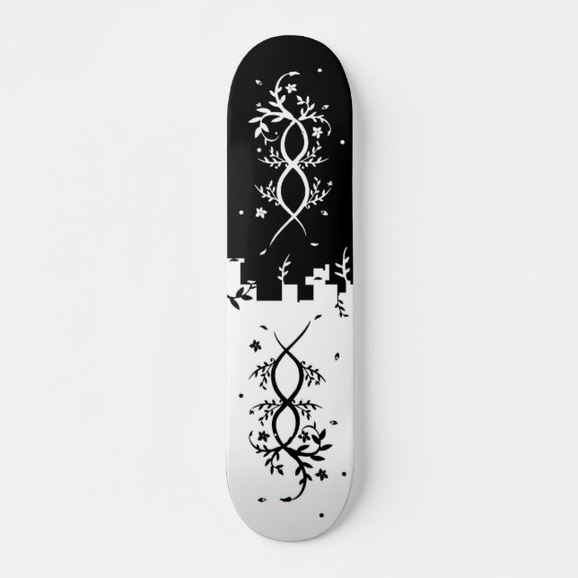Skate Design Floral Chinês (Frente)