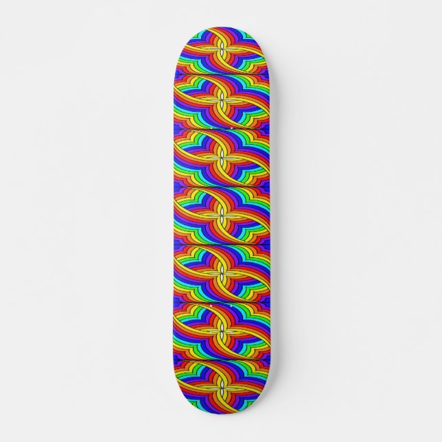 Skate design floral multicolor (Frente)