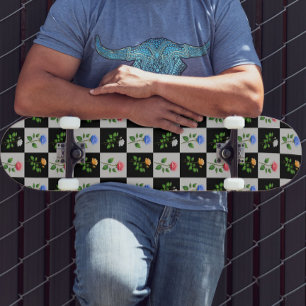 Skate Design Floral Rosa multicolorido verificado