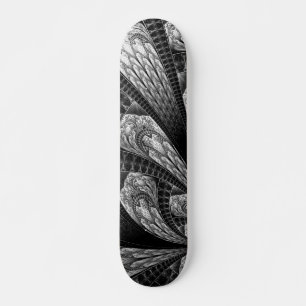 Skate Design Fratural Silver Elegante Arte Digital