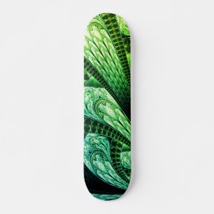 Skate Design Fratural Verde Bela Arte Digital