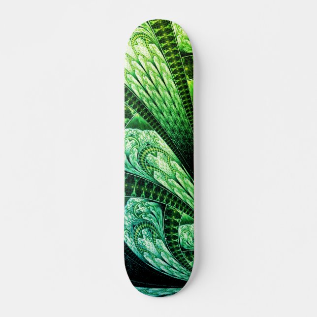 Skate Design Fratural Verde Bela Arte Digital (Frente)