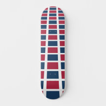 Design Legal Ousado Padrão Vermelho e Azul 8 poleg