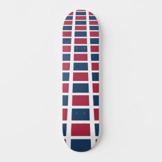 Skate Design Legal Ousado Padrão Vermelho e Azul 8 poleg
