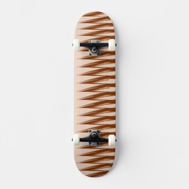 Skate Design Marrom e Bege (Frente)