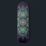 Skate Design Moderno Abstrato Fractal Roxo e Verde<br><div class="desc">Design Moderno Abstrato Fractal Roxo e Verde por Travis L. Lagasse da Flowstone Graphics.</div>