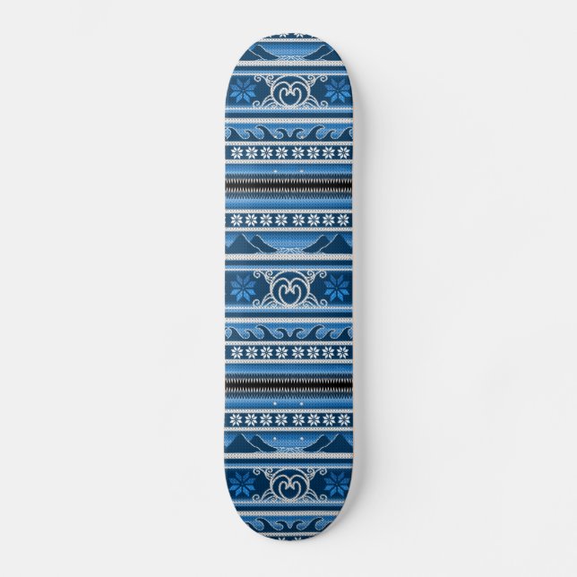 Skate Design Nórdico de inverno (Frente)