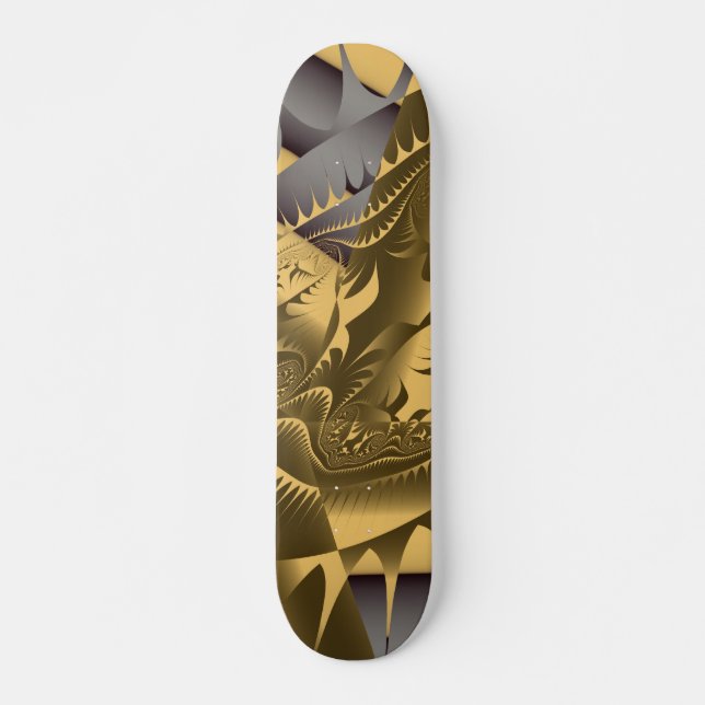 Skate Design quente de Frac por Leslie Harlow - ouro (Frente)