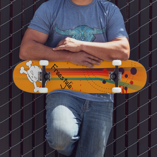 Skate Design simples laranja (Ao ar livre 3)
