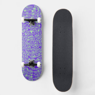 Skate Design Verde e Roxo